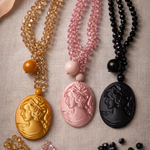 Collana cammeo cristallo