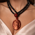 Collana cammeo cristallo